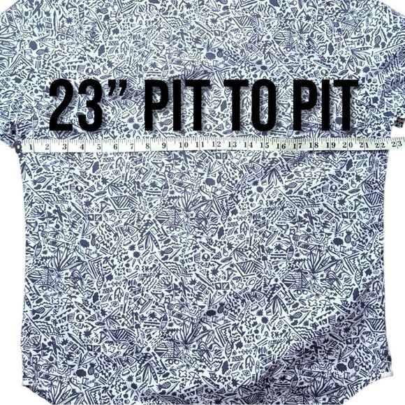 GAP Men’s White Tropical Print Button Down Live-In Casual Shirt Sz L - Picture 8 of 11